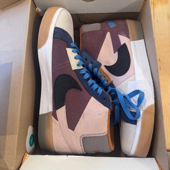 Nike SB Blazer Mid Mosaic Brown - Picture 1 of 5